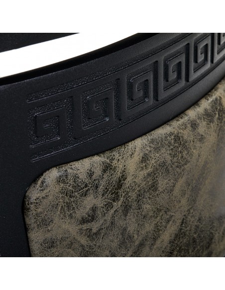 Barber chair President Old Leather Green