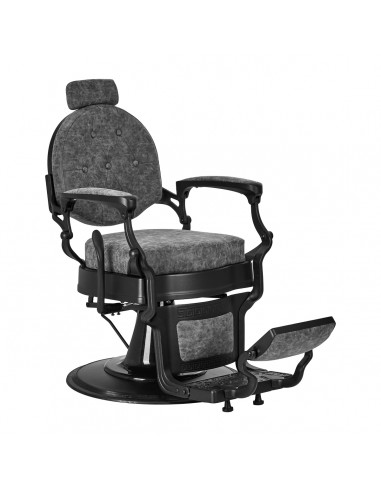 Barber chair President Old Leather Gray