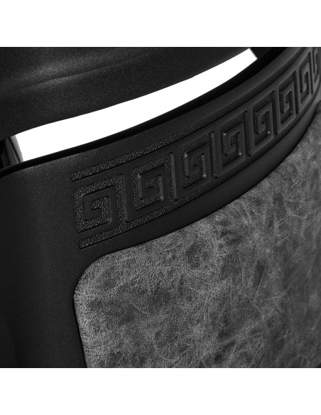 Barber chair President Old Leather Gray