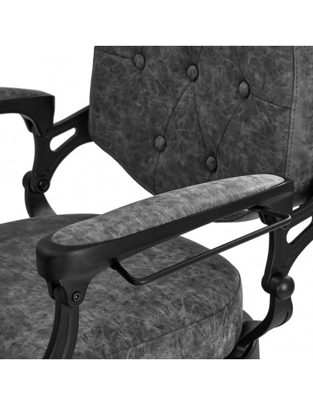 Barber chair President Old Leather Gray