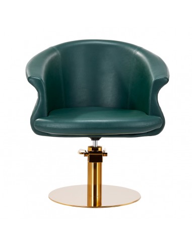 Gabbiano hairdressing chair Wersal gold bottle green
