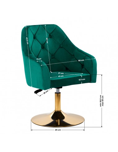 4Rico swivel chair QS-BL14G green