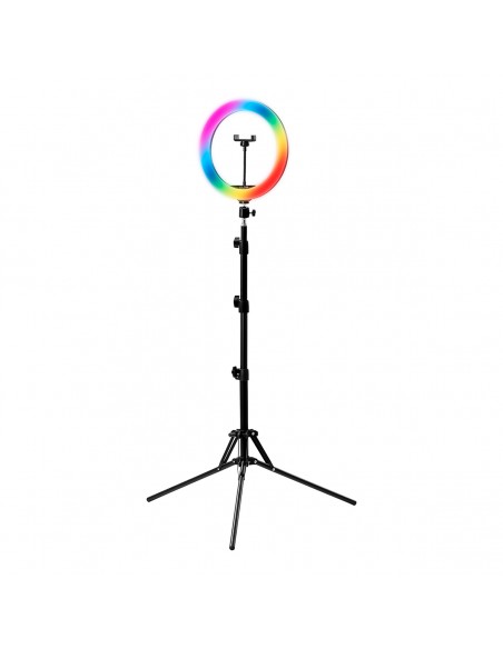 GLOW 10" bsc RGB ring lamp with 10W tripod