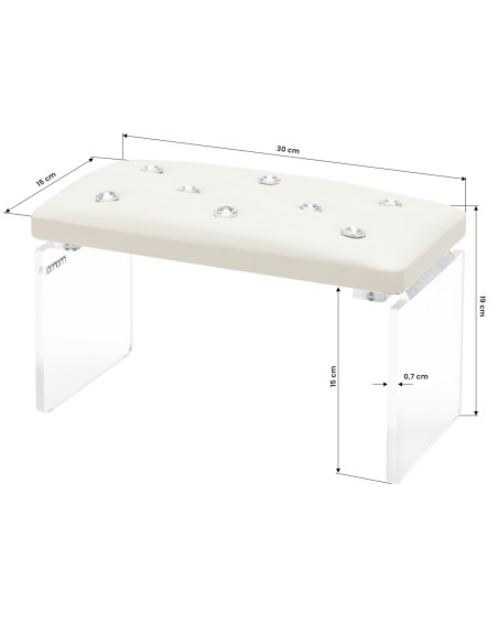 Momo Diamond manicure support stand Ecru