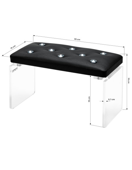 Momo Diamond manicure support stand black