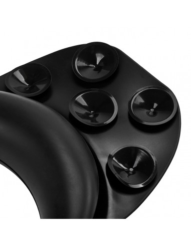 Silicone cover with suction cup for hairdressing wash units