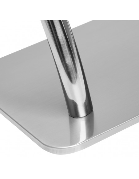 Hairdressing footstool L005S silver