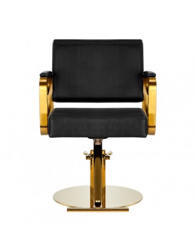 Gabbiano hairdressing chair Genua gold black