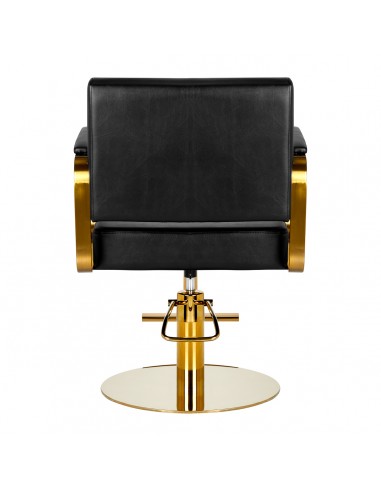 Gabbiano hairdressing chair Genua gold black