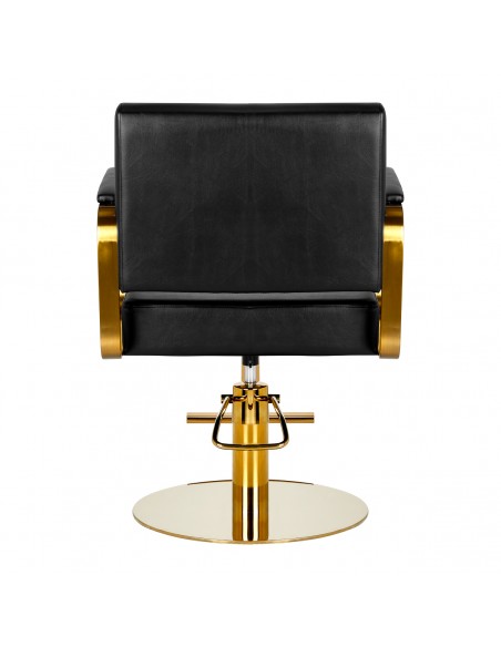 Gabbiano hairdressing chair Genua gold black