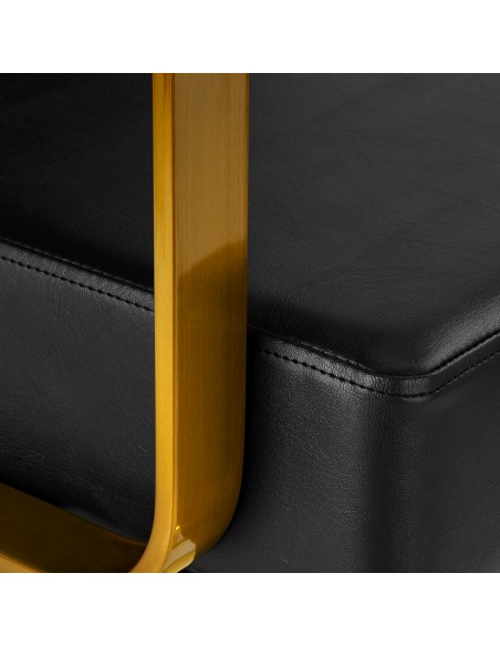 Gabbiano hairdressing chair Genua gold black