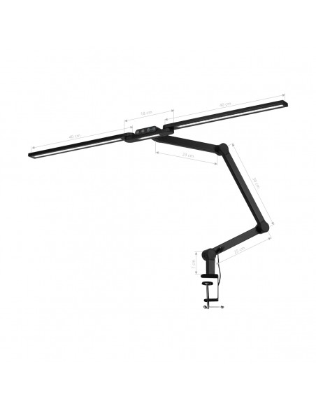 Glow L04 tabletop treatment lamp black