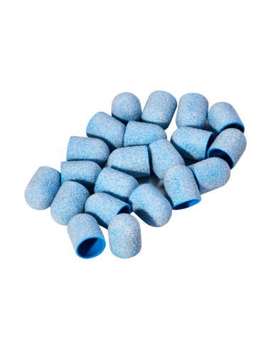 Exo blue med abrasive cap 13mm /80 20pcs Hard Cap