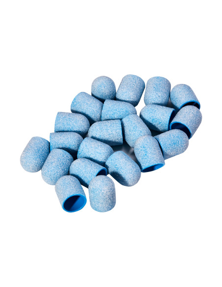Exo blue med abrasive cap 13mm /80 20pcs Hard Cap