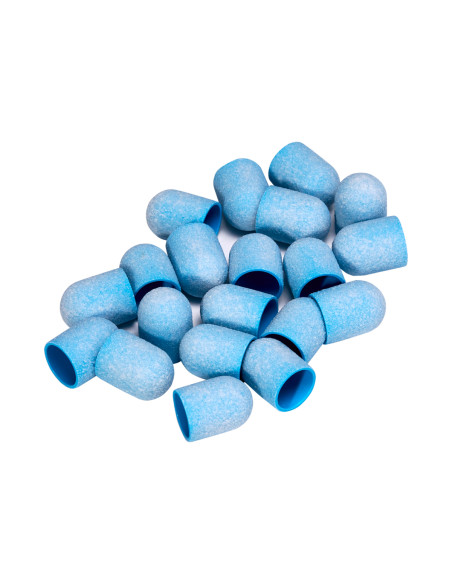 Exo blue med abrasive cap 13mm / 150 20pcs Hard Cap