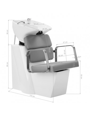 Gabbiano Porto hair wash unit grey