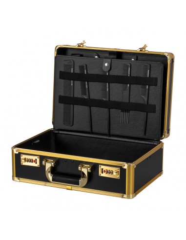 Barber case golden black 