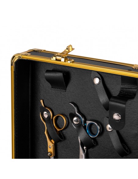 Barber case golden black 