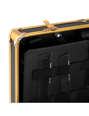 Barber case golden black 