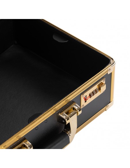 Barber case golden black 