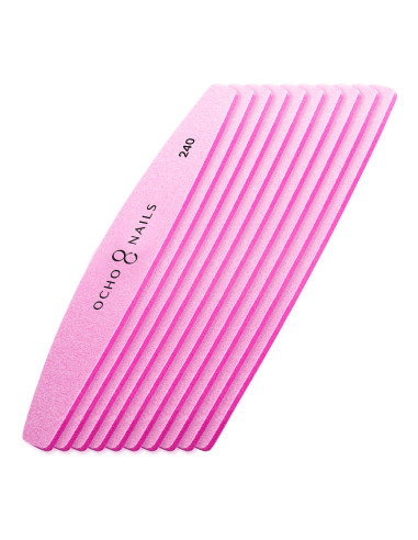 Ocho Nails replacement polishes for half-moon metal file. 240 10 pcs.