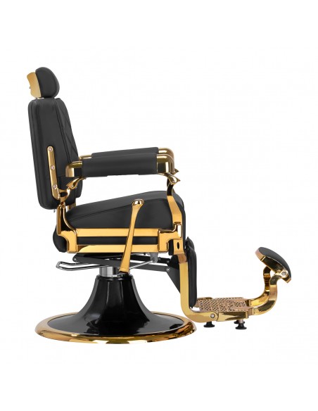 Barber chair Gabbiano Leonardo Gold Black
