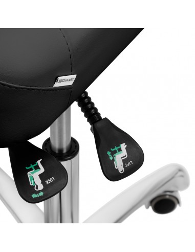 Giovanni podiatry stool 1005 black