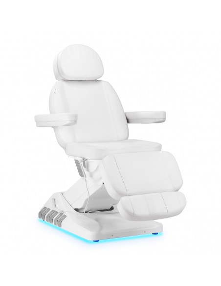 Electric cosmetic chair SILLON Luxury 3 motors white foot control