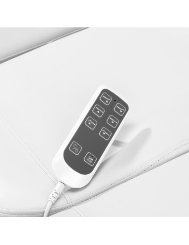 Electric cosmetic chair SILLON Luxury 3 motors white foot control