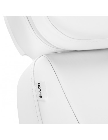 Electric cosmetic chair SILLON Luxury 3 motors white foot control