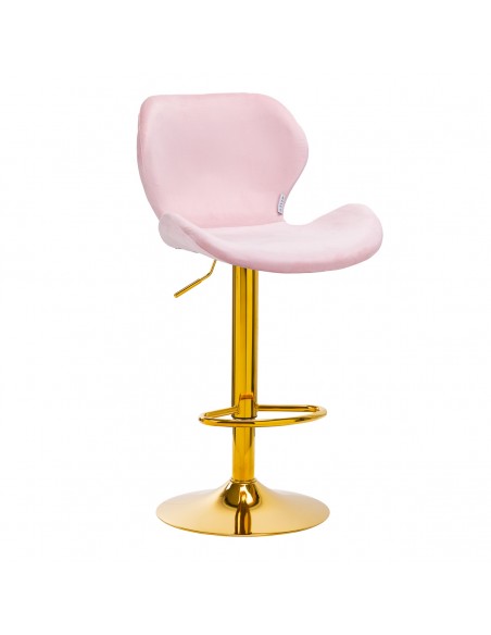 4Rico Bar Hocker QS-B15 velvet pink