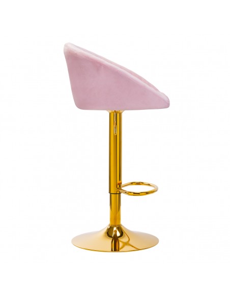 4Rico Bar Hocker QS-B16G pink velvet