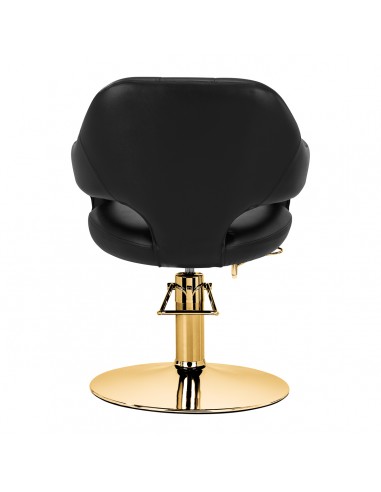 Hairdressing chair Gabbiano Parma Gold Black