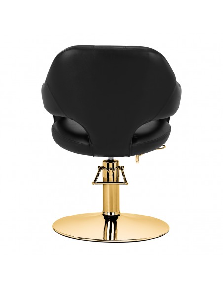 Hairdressing chair Gabbiano Parma Gold Black