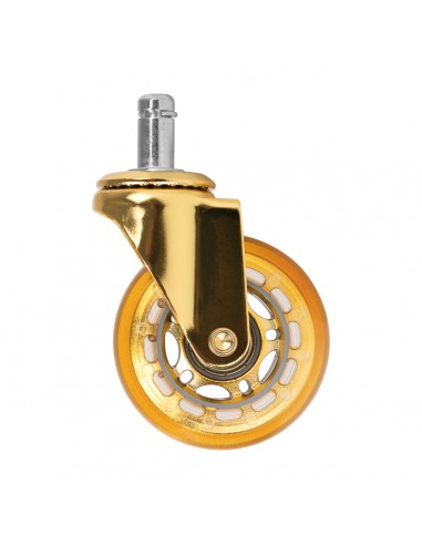 Roll Speed gold press-on stool wheel set of 5 pieces