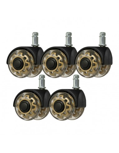 Roll Speed Duo press-on stool wheel set of 5 pieces