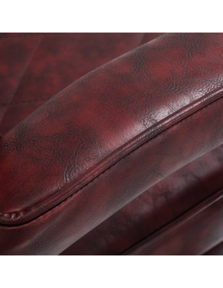 Hair System barber chair BM88066 burgundy