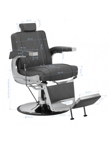 Hair System barber chair BM88066 grey
