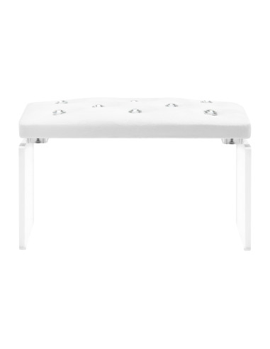 Momo Diamond manicure support stand Velour white