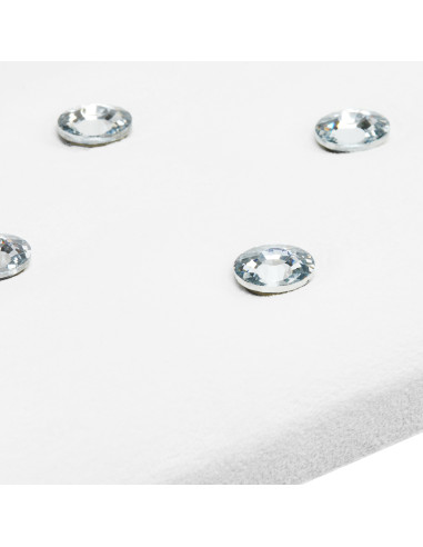 Momo Diamond manicure support stand Velour white