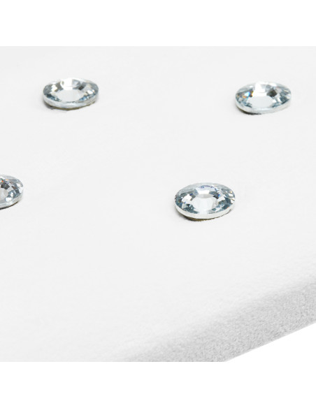 Momo Diamond manicure support stand Velour white