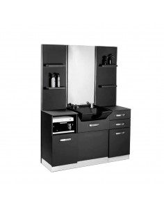 Gabbiano B085B hairdresser's console with washbasin black