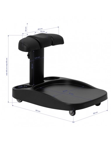 Azzurro paddling pool trolley black