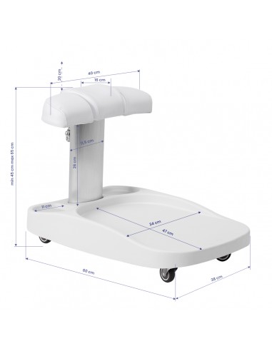 Azzurro paddling pool trolley white