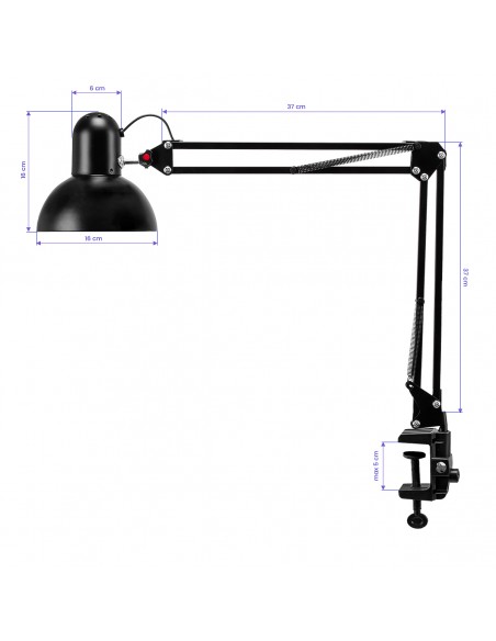 PiX 314 desk lamp black