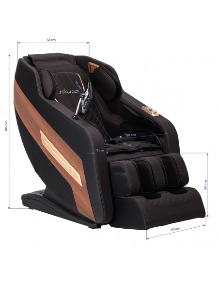 Sakura massage chair 306A wooden leather