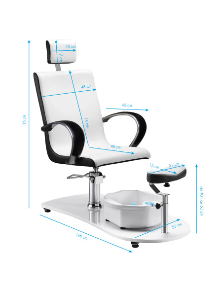 Spa chair for pedicure with massager 308