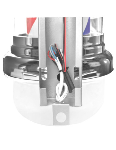 Illuminated plafond barber shop BB-02 silver large