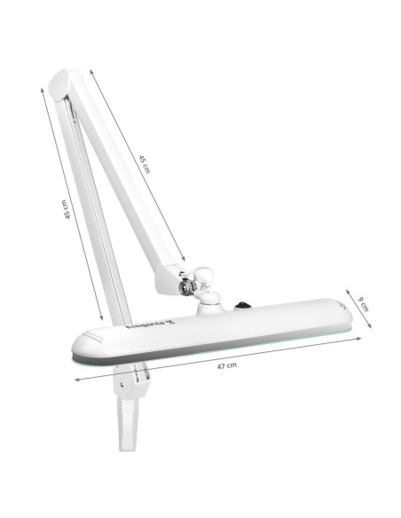 Elegant LED workshop lamp 801st standard white vise