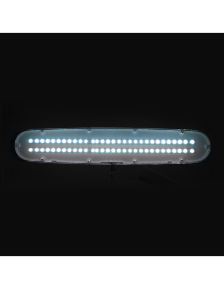 Elegant LED workshop lamp 801 l with a vice reg. white light intensity